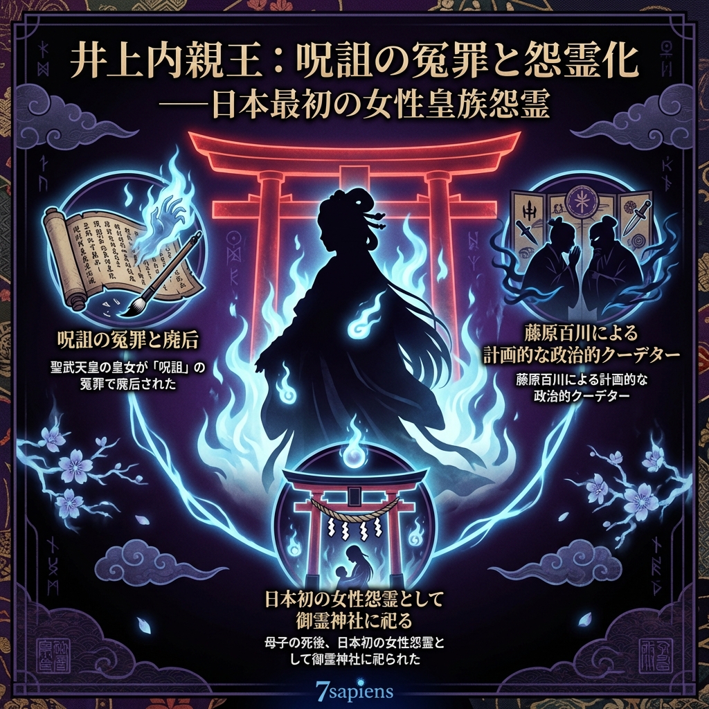 井上内親王：呪詛の冤罪と怨霊化