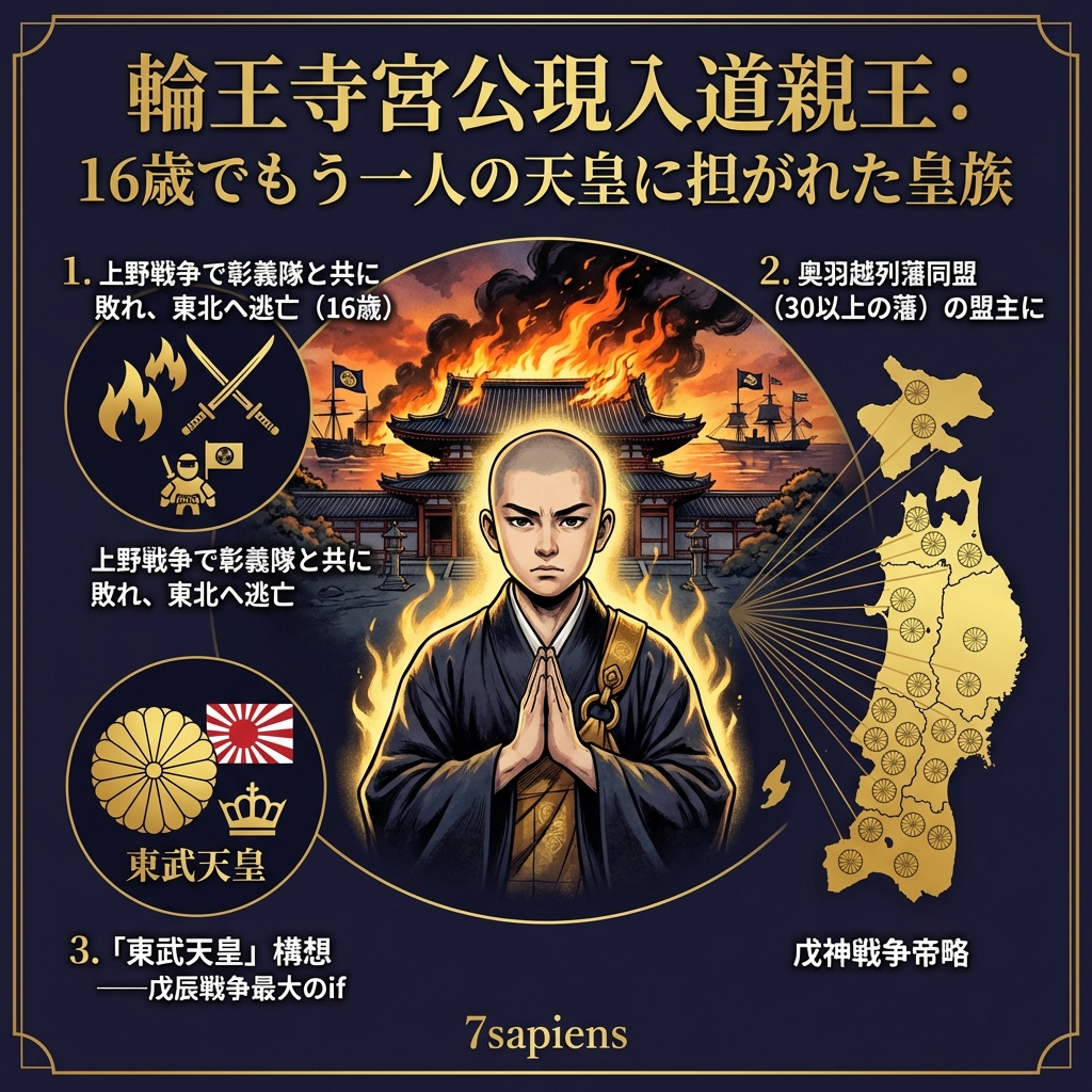 輪王寺宮公現入道親王:東北朝廷の盟主